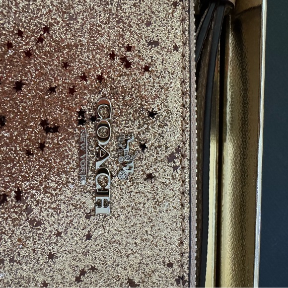 Coach Sparkling Gold Wristlet - Picture 3 of 3